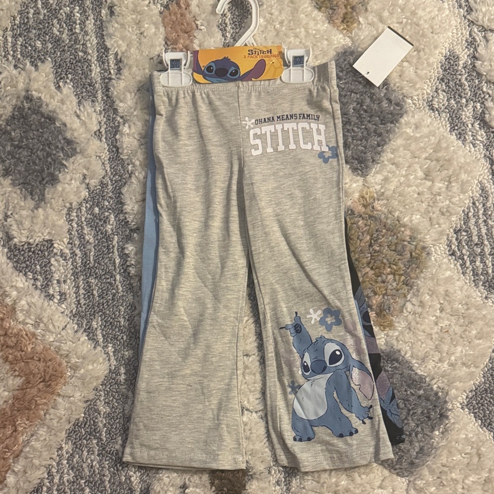 Disney Stitch 3 Pairs of Pants Set